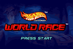 Hot Wheels - World Race Title Screen